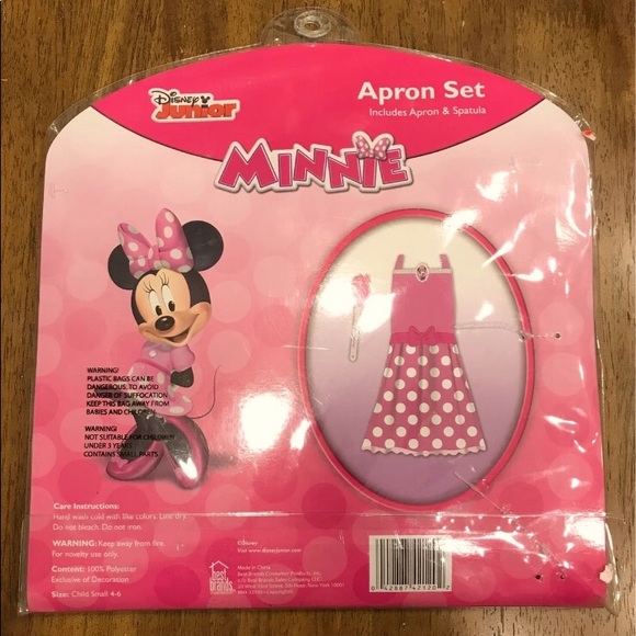 Brand New Minnie Mouse Apron with Spatula - Picture 2 of 2